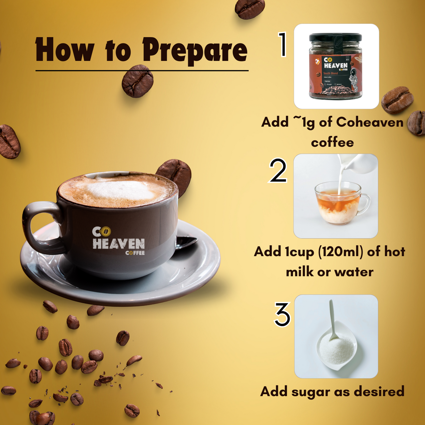 Classic Instant coffee powder | Rich Aroma | Spray Dried Instant Coffee