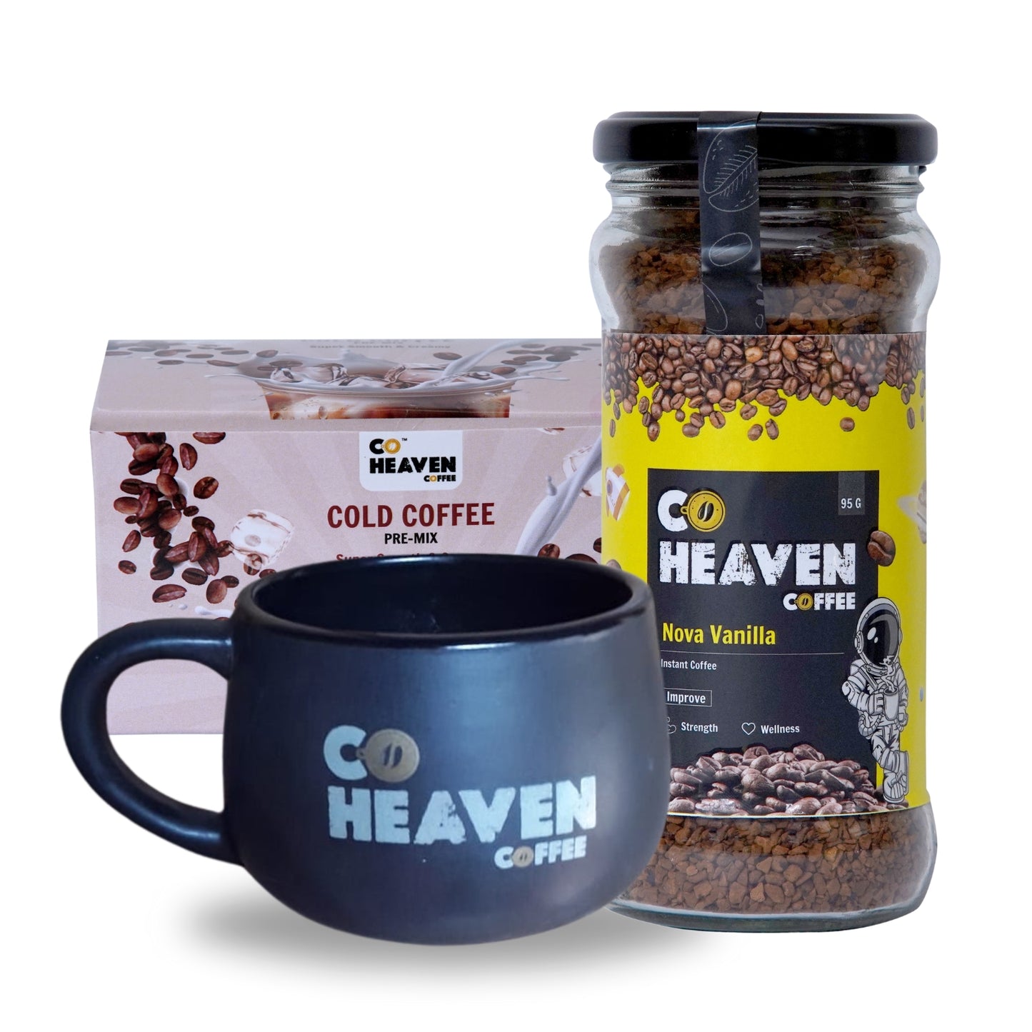 Cold coffee MUG Combo, Cold Coffee & Nova Vanilla FD 95gm (Combo of 2)