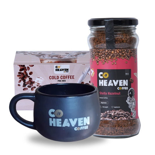 Cold coffee MUG Combo, Cold Coffee  & Stella Hazelnut FD 95gm (Combo of 2)