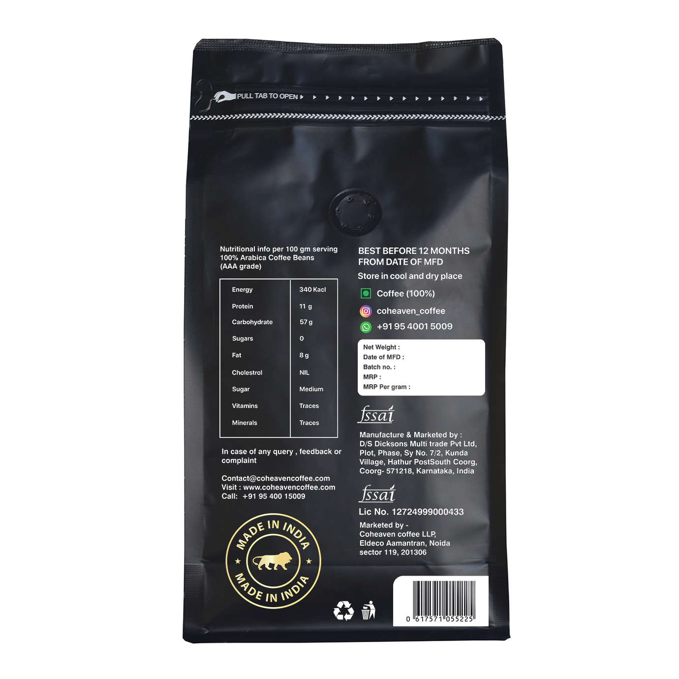 Arabica 100% Coffee Beans | AAA grade | coheaven whole beans